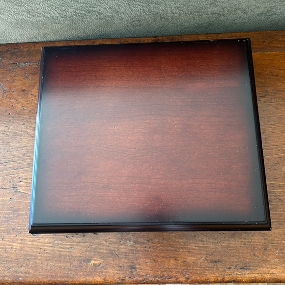 Vintage 1999 The Bombay Company Mahogany & Velvet Memory Keepsake Jewellery Box - Picture 3 of 8